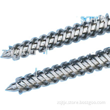 PVC pipe extruder double screws